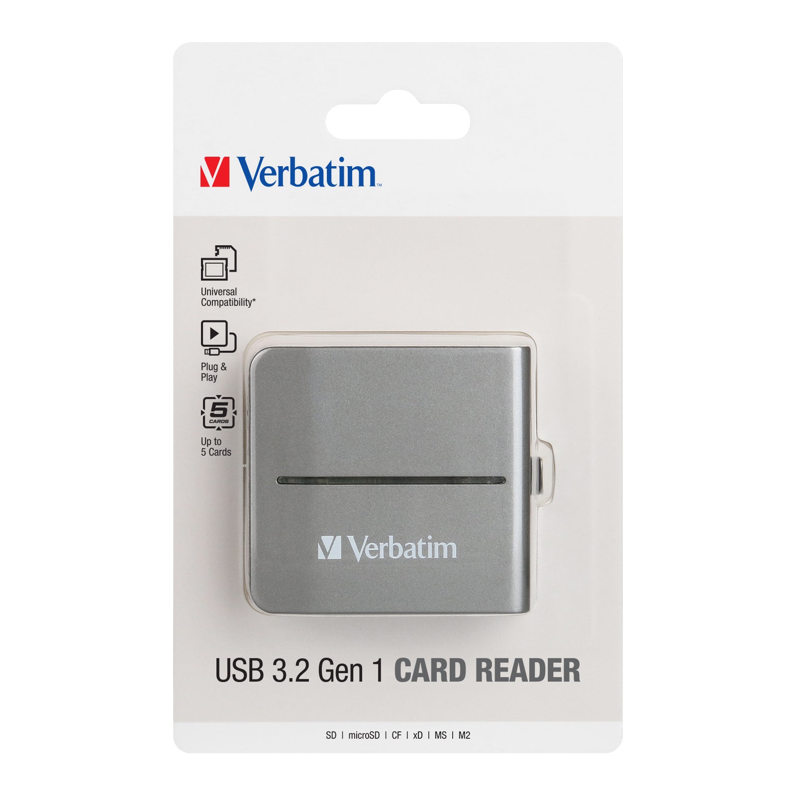 Verbatim USB 3.2 Gen 1 Card Reader 65678, Multi Card Reader 6 in 1 Ports for Laptop, PC, MacBook. Verbatim USB 3.2 Gen 1 Card Reader 65678, Multi Card Reader 6 in 1 Ports for Laptop, PC, MacBook.